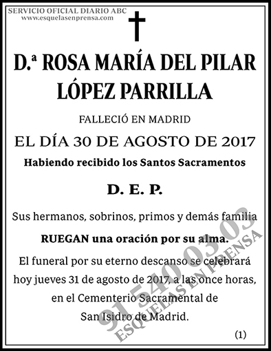 Rosa María del Pilar López Parrilla